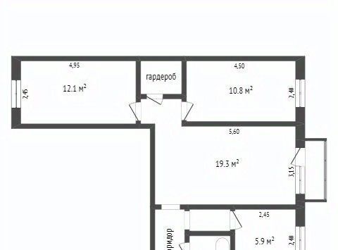 квартира г Омск р-н Советский Городок Нефтяников ул Андрианова 34 фото 2