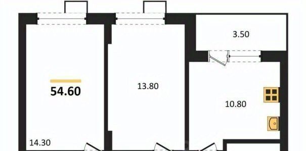квартира г Воронеж р-н Железнодорожный б-р Содружества 6 фото 7