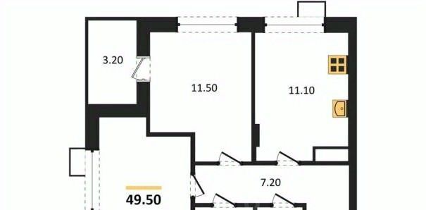 квартира г Воронеж р-н Железнодорожный б-р Содружества 6 фото 7