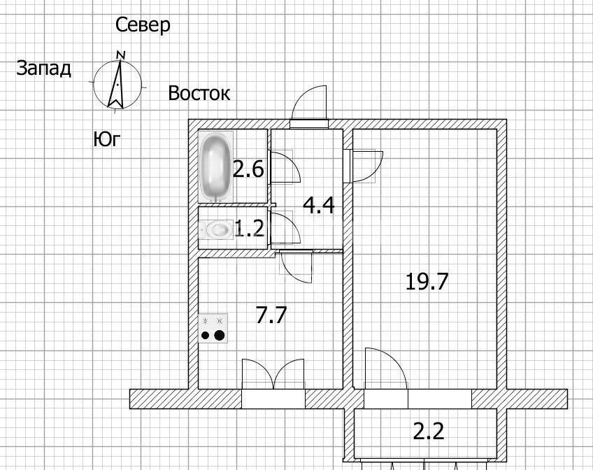 квартира г Тверь р-н Пролетарский пр-кт Ленина 2 фото 27