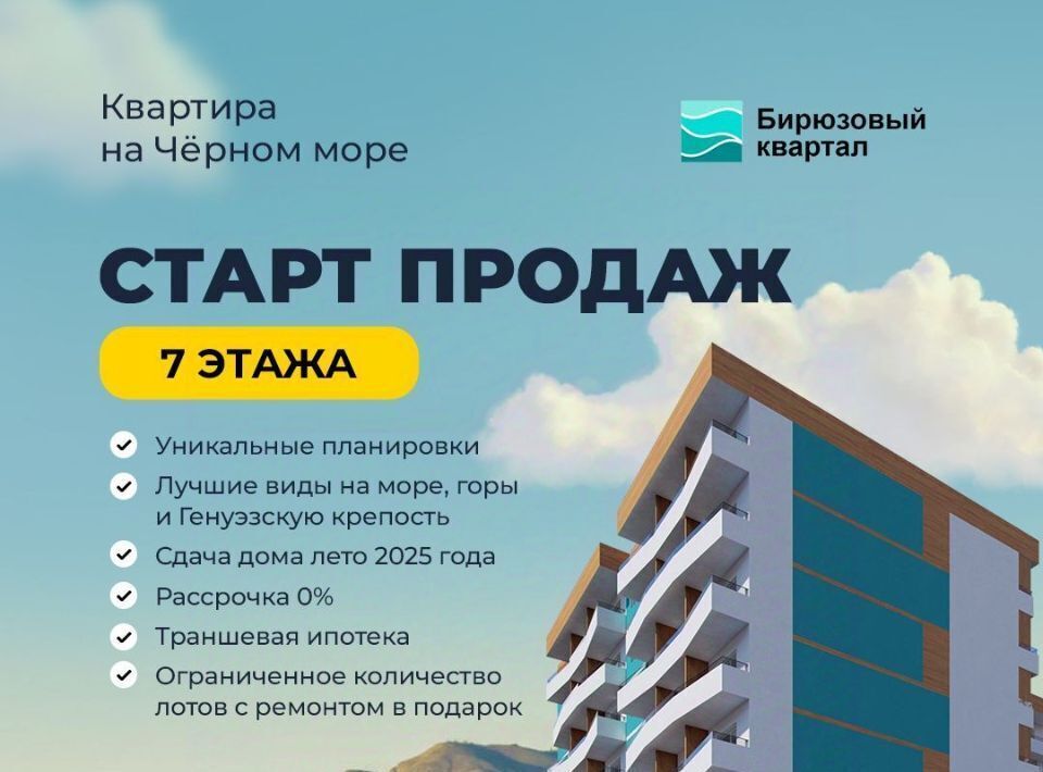 квартира г Судак Бирюзовый квартал жилой комплекс фото 13