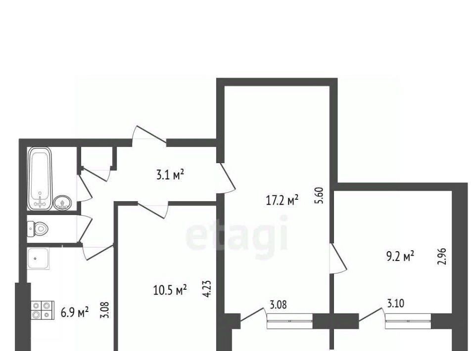 квартира г Ярославль р-н Дзержинский ул Громова 46к/3 фото 2