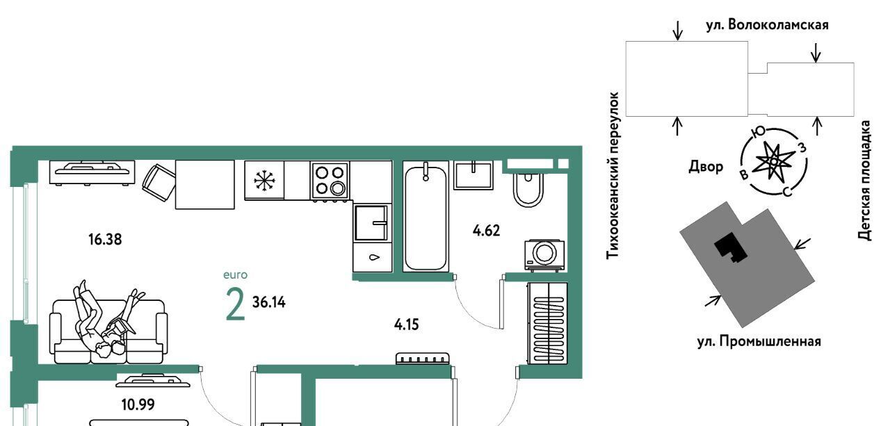 квартира г Тюмень р-н Центральный ул Мельникайте 42к/1 фото 1