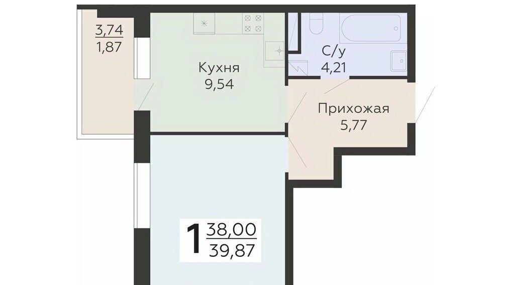 квартира г Воронеж р-н Коминтерновский ЖК «Никитинские сады» фото 1