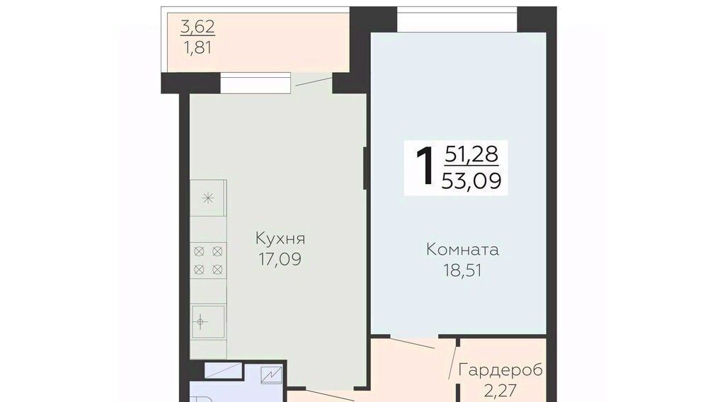 квартира г Воронеж р-н Коминтерновский ул Электросигнальная 9а фото 1