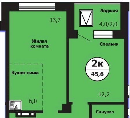 квартира г Красноярск р-н Свердловский ул Лесников 51б фото 1