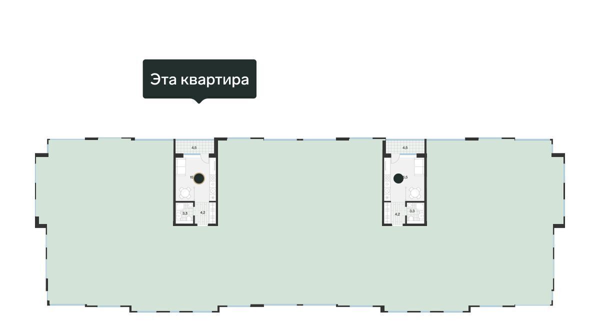 квартира г Тюмень р-н Калининский ул Игоря Комиссарова 8 фото 2