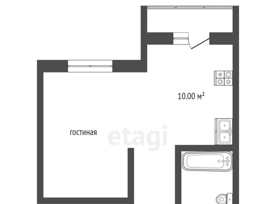квартира г Чита р-н Центральный Октябрьский мкр, 9 фото 2