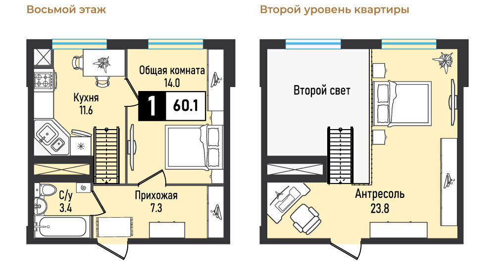 квартира г Железноводск п Иноземцево улица Рядового Панченко, 28с 1 фото 1