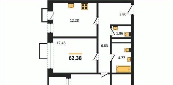 квартира г Воронеж р-н Железнодорожный наб Чуева 7 фото 1