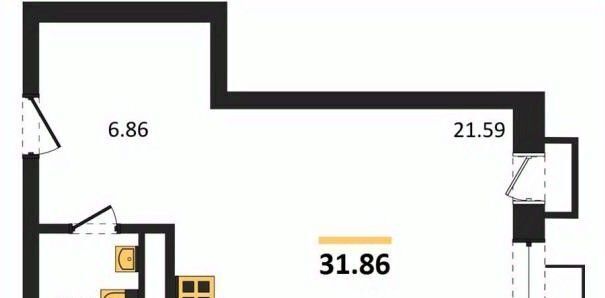 квартира г Воронеж р-н Железнодорожный наб Чуева 7 фото 1