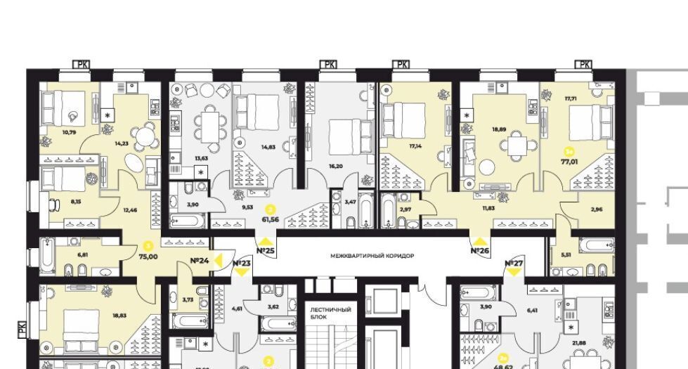 квартира г Самара Российская ул Гастелло 6 фото 2