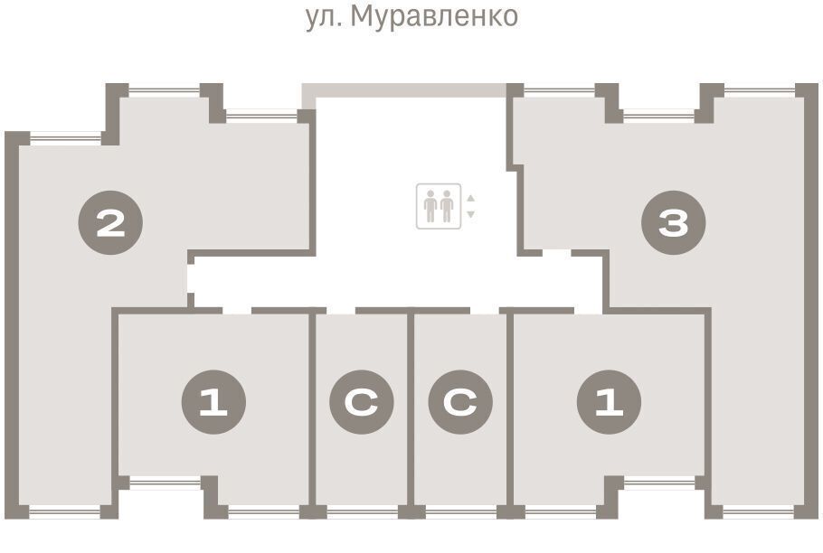 квартира г Тюмень р-н Центральный ул Муравленко 9 корп. 3 фото 3