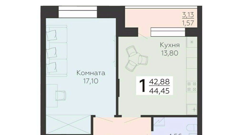 квартира г Воронеж р-н Коминтерновский ул Независимости 78к/4 фото 1