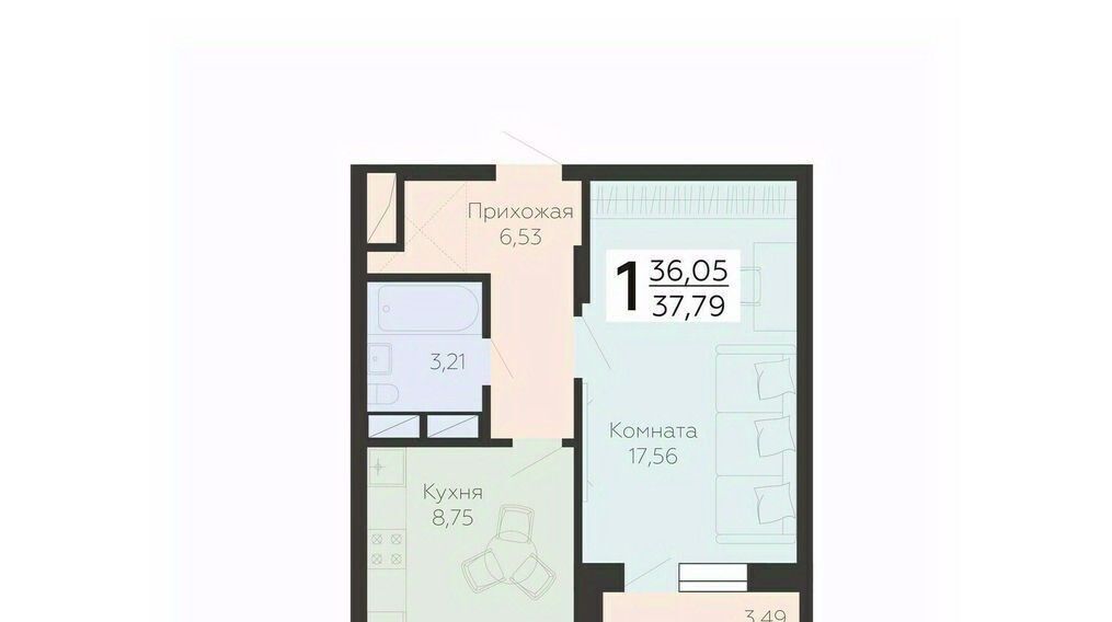 квартира г Воронеж р-н Коминтерновский ул Независимости 78бк/4 фото 1