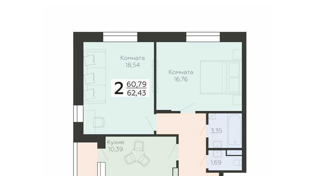 квартира г Воронеж р-н Коминтерновский ул Независимости 78бк/4 фото 1