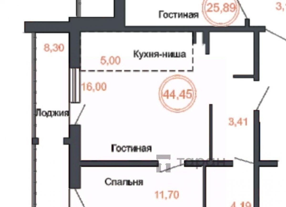 квартира г Челябинск р-н Советский ул Днепропетровская 25 фото 2