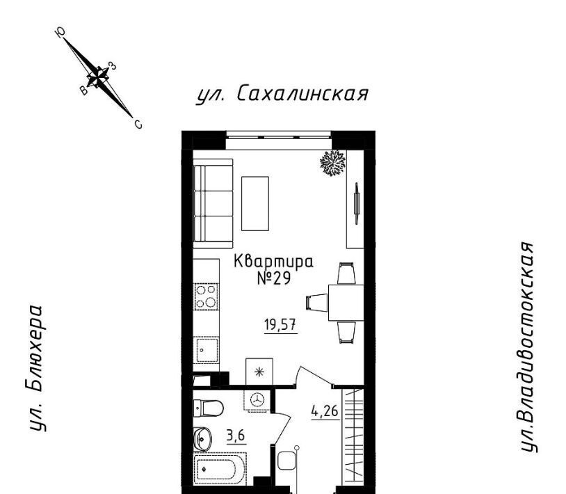 квартира г Екатеринбург Машиностроителей ул Кронштадтская 30 фото 2