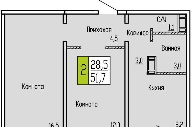 квартира г Курган ул Карбышева 52 фото 1