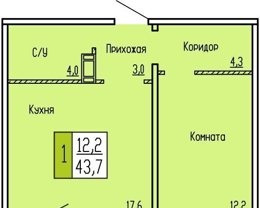 квартира г Курган ул Карбышева 52 фото 1