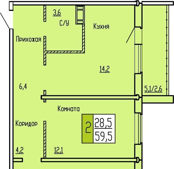 квартира г Курган ул Карбышева 52 фото 1