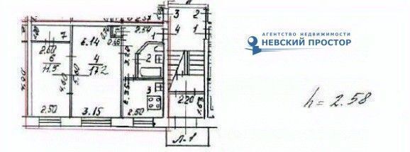 квартира г Санкт-Петербург метро Ломоносовская ул Бабушкина 89к/3 фото 2
