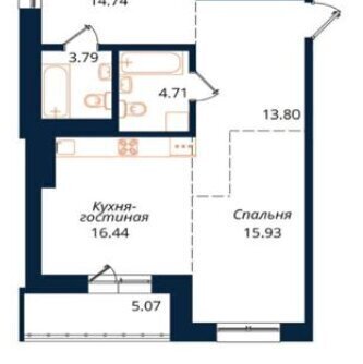 квартира г Иркутск ул Юрия Левитанского 16 фото 1