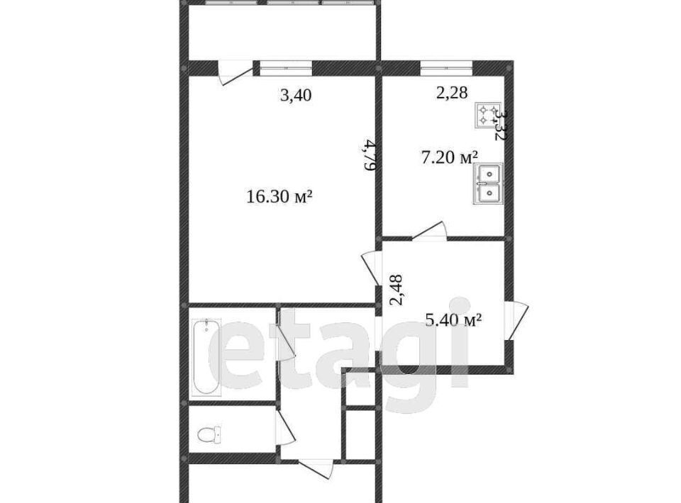 квартира г Кострома ул Димитрова 37а фото 1