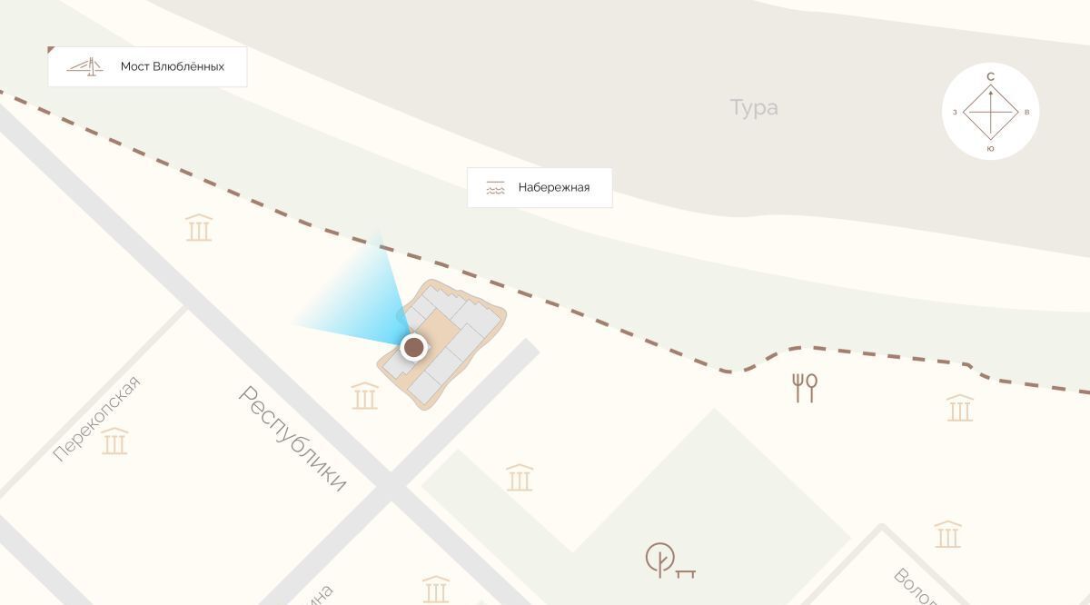 квартира г Тюмень р-н Центральный ул Красина 4 фото 3