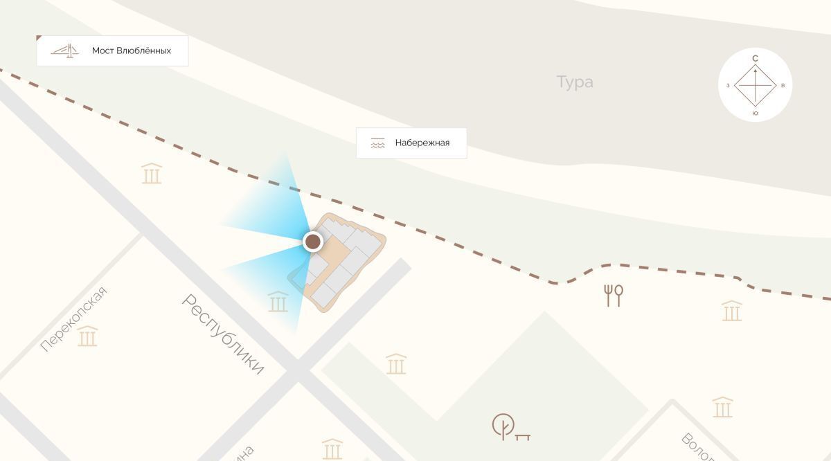 квартира г Тюмень р-н Центральный ул Красина 4 фото 3