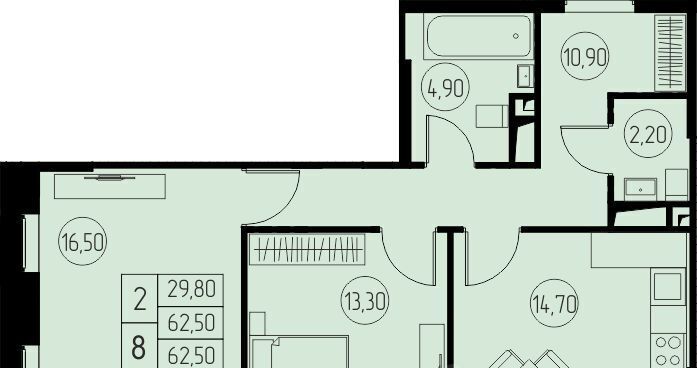 квартира г Пушкино микрорайон Инессы Арманд ЖК 31 квартал Медведково фото 1