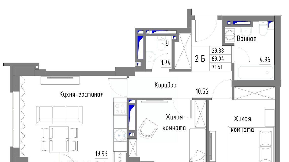 квартира г Ростов-на-Дону р-н Советский Западный пр-кт Стачки 215б фото 1