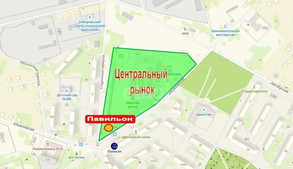 торговое помещение г Хабаровск р-н Индустриальный ул Ульяновская 197/6 Хабаровск, р-н Индустриальный, мкр-н Красная Речка, Ульяновская ул. фото 22