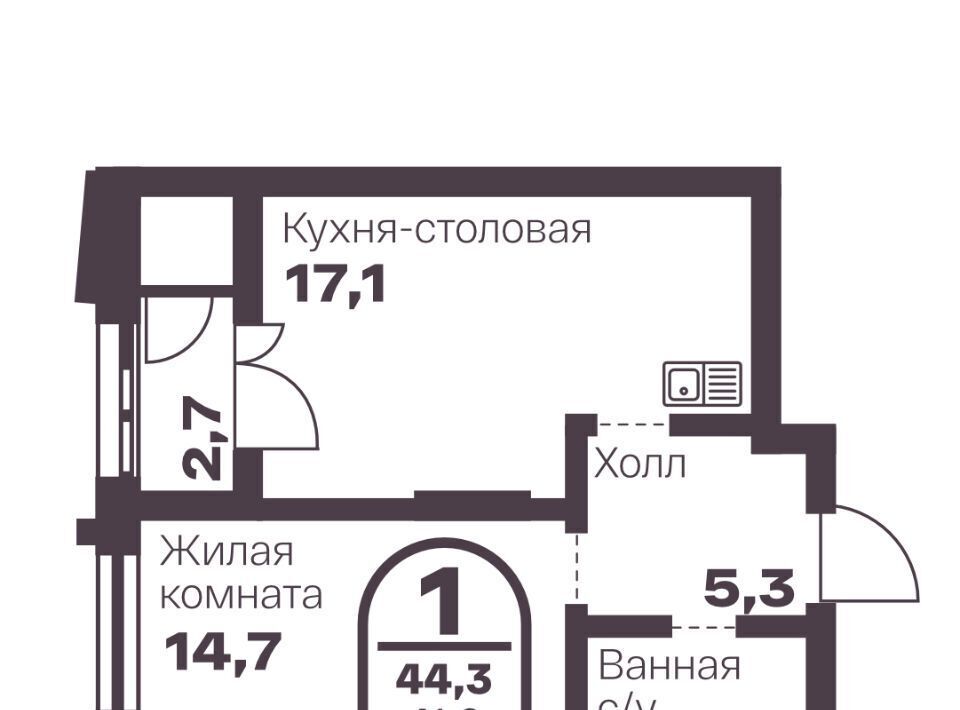 квартира г Челябинск р-н Тракторозаводский пр-кт Ленина 19в фото 1