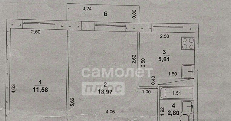 квартира г Ульяновск р-н Железнодорожный ул Кольцевая 34 фото 2