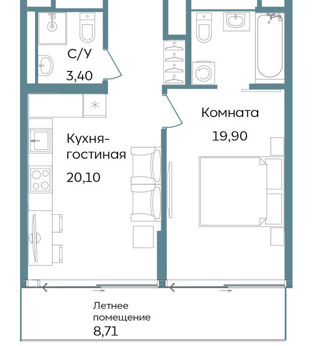 квартира г Саки курортный кластер Темпо фото 1
