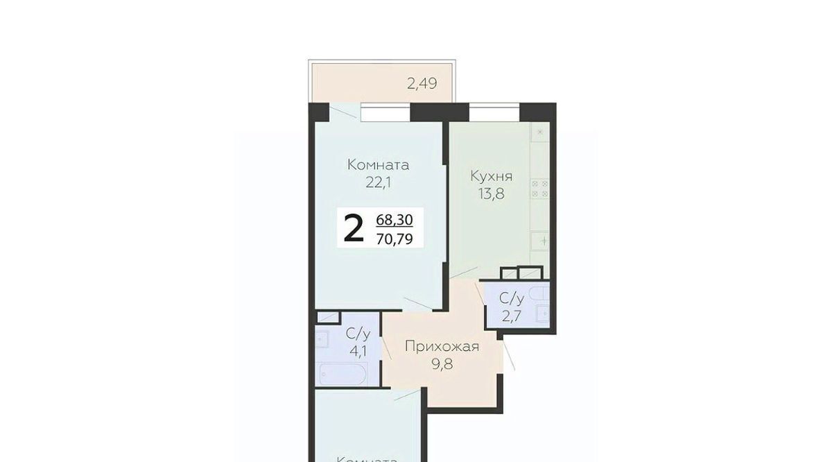 квартира г Подольск микрорайон Красная Горка ул Садовая 3к/1 Силикатная фото 1