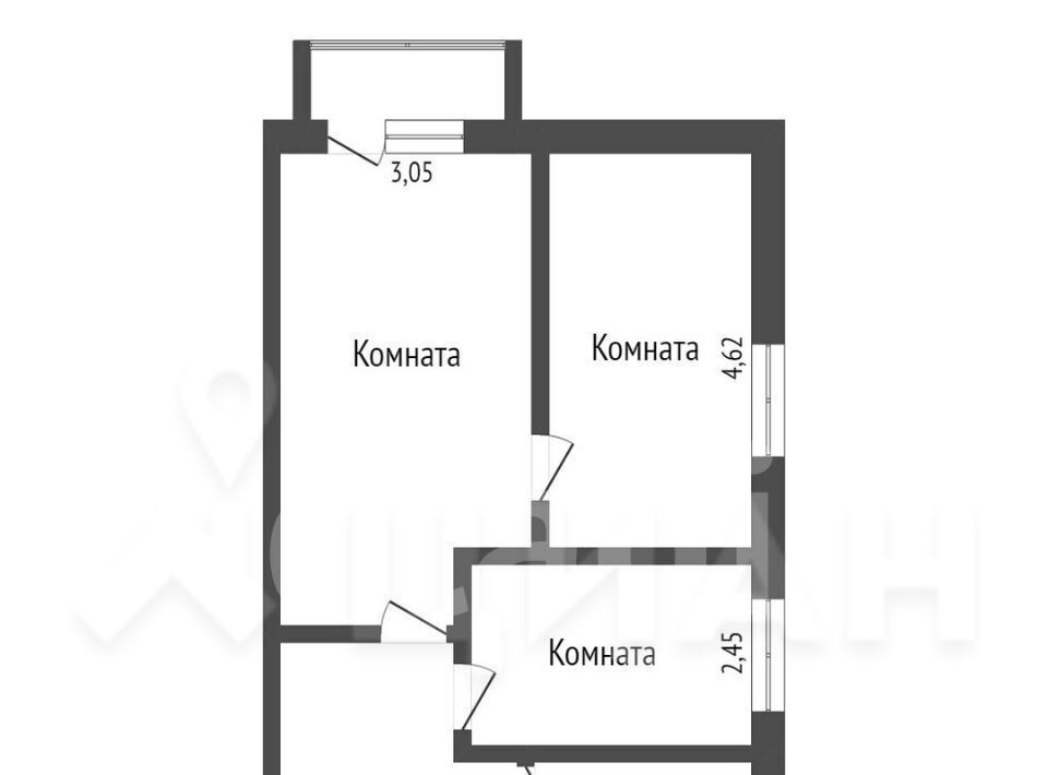 квартира г Калуга р-н Московский ул Плеханова 3 фото 2