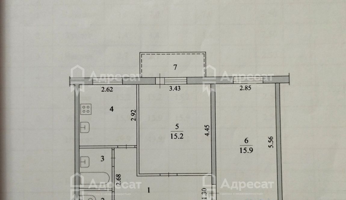 квартира г Волжский ул им С.П.Лысенко 82 Погромное кв-л фото 15