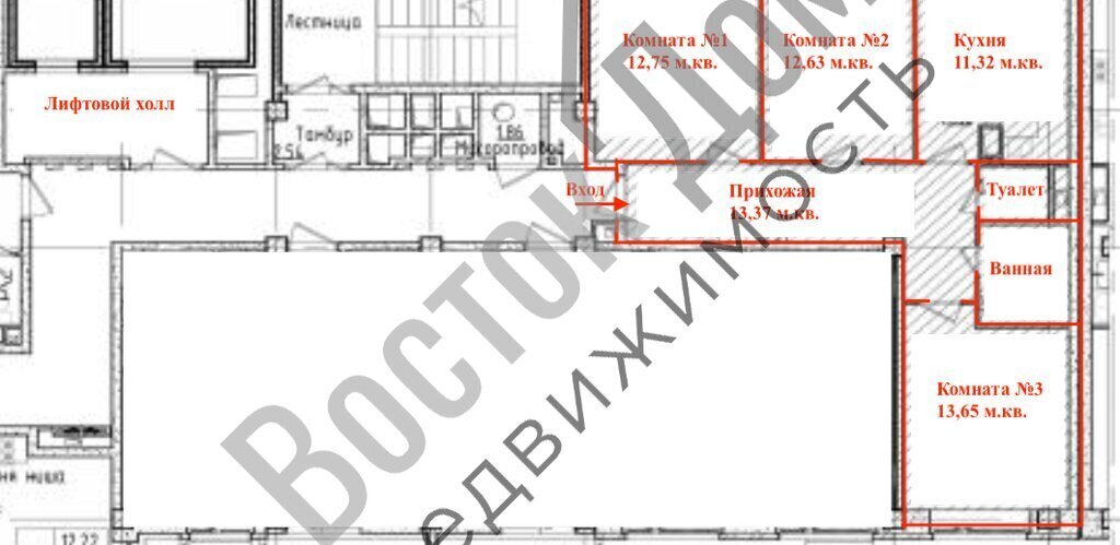 квартира г Балашиха мкр Саввино б-р Спасский 1 Железнодорожная фото 4