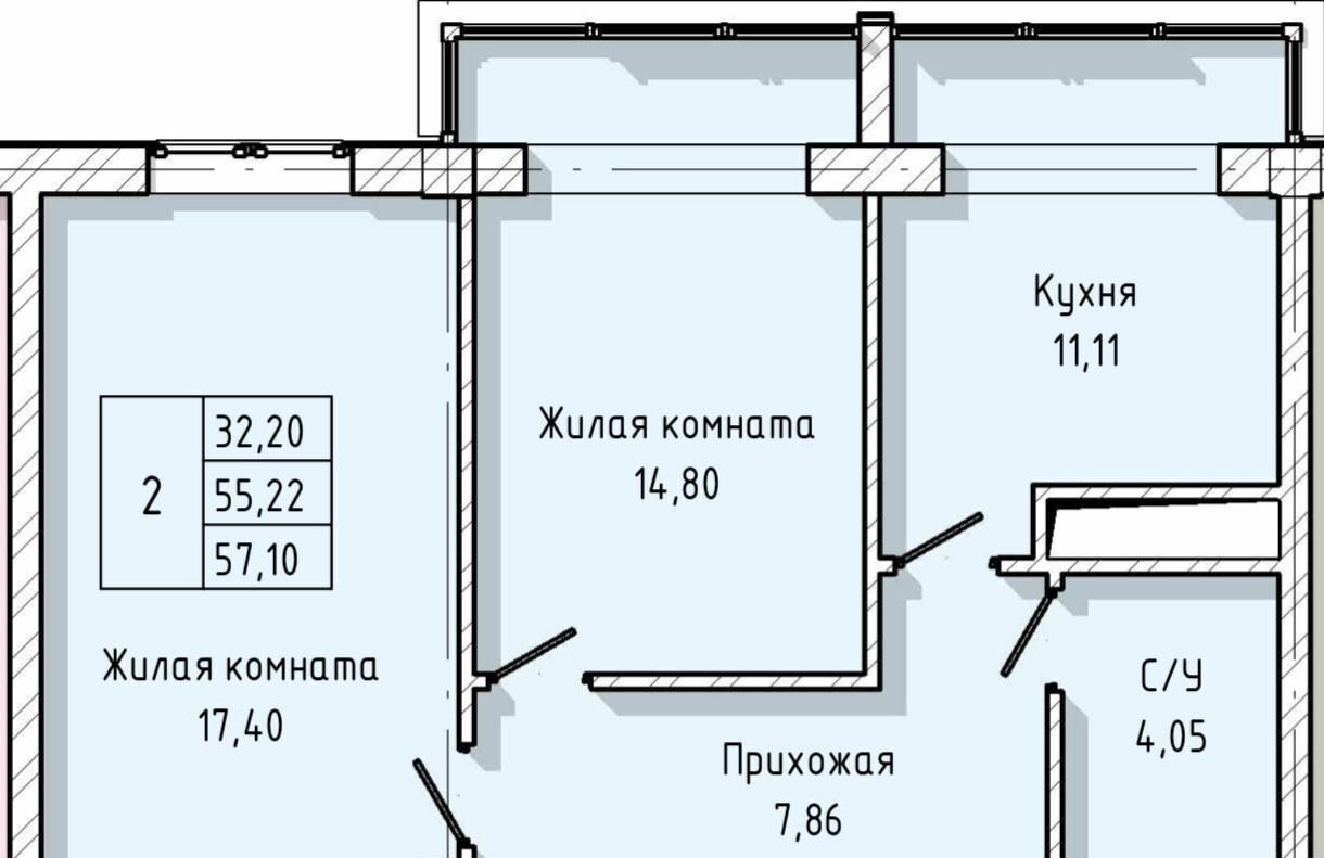 квартира г Нальчик ул Тарчокова 127б фото 2