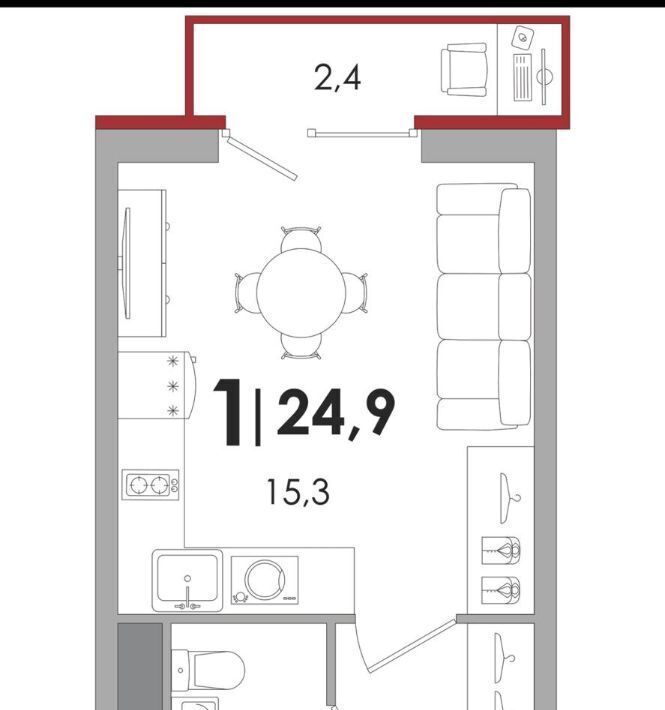 квартира г Тверь р-н Московский ул Левитана 48к/3 фото 9