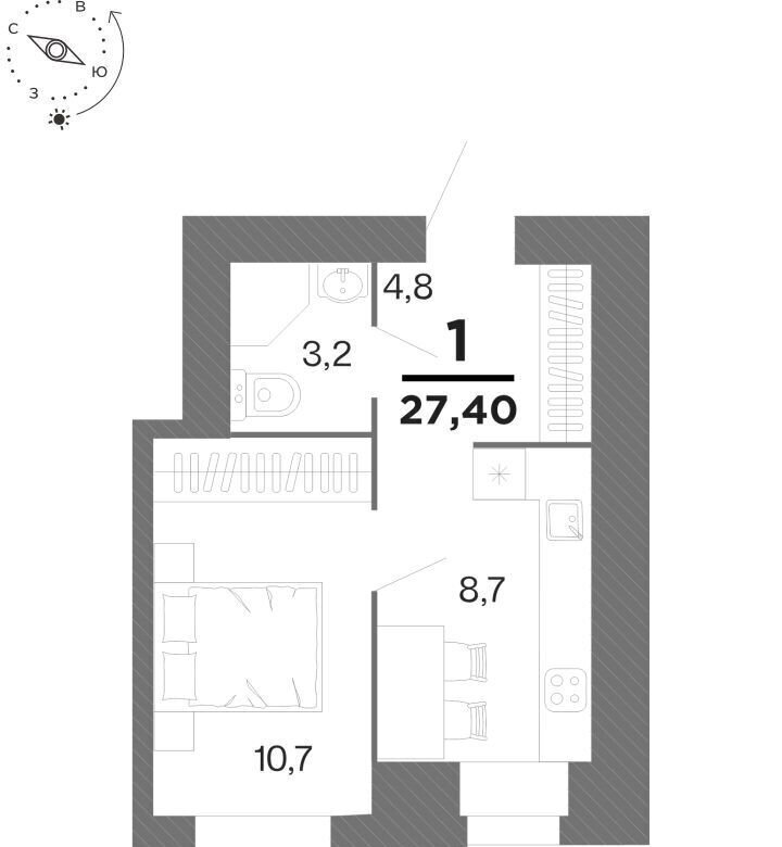 квартира г Рязань р-н Московский ул Интернациональная 2 фото 1
