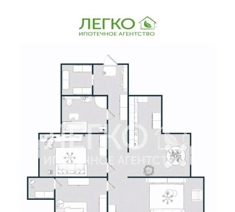 квартира г Новосибирск Берёзовая роща ул Фрунзе 63 фото 24