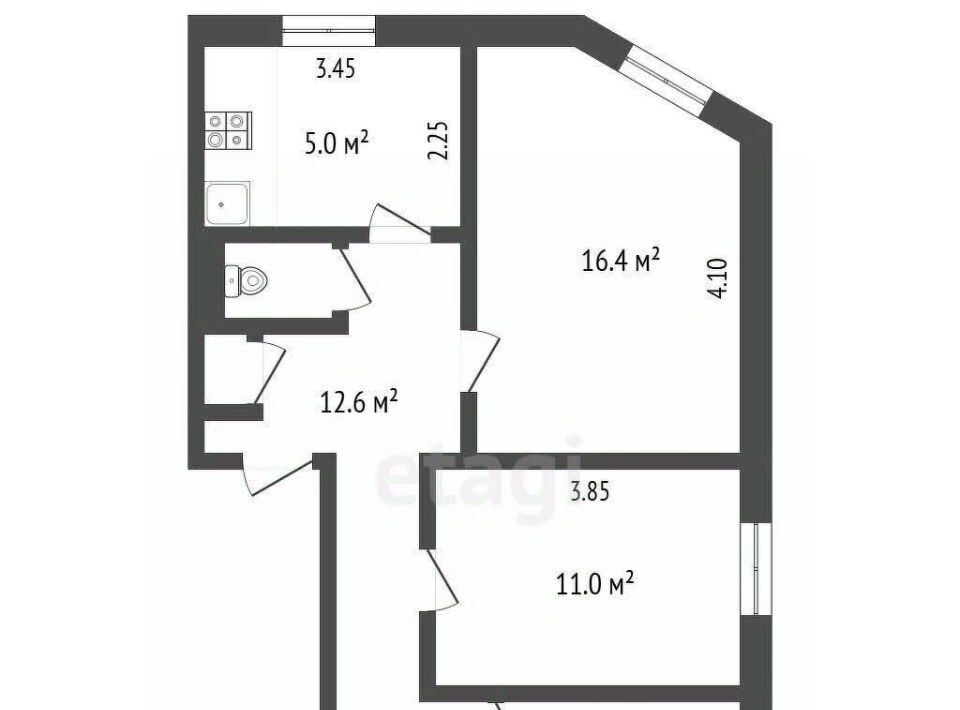 квартира г Новый Уренгой ул Молодежная 9 фото 2