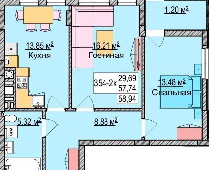 квартира р-н Зеленоградский г Зеленоградск ул Гагарина 87 фото 2