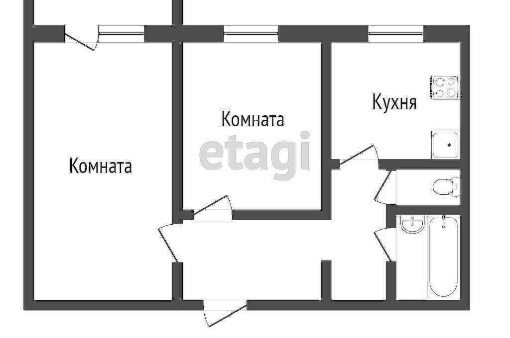 квартира г Кострома мкр Давыдовский-2 37 фото 1