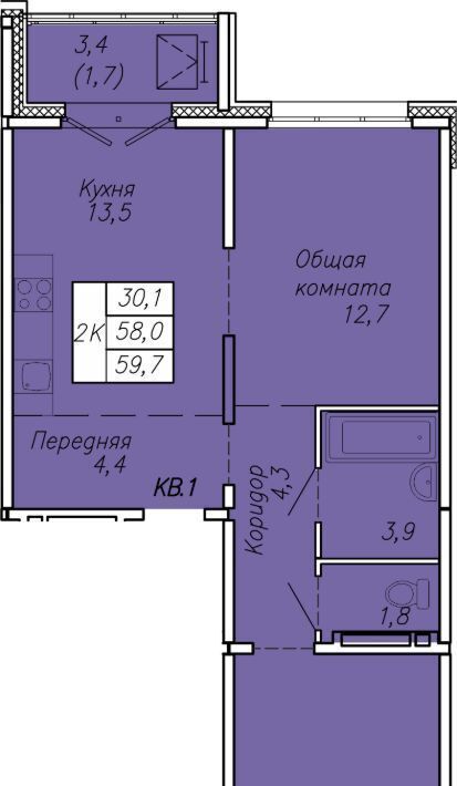 квартира г Новосибирск ул Связистов 13/2 Площадь Маркса фото 1