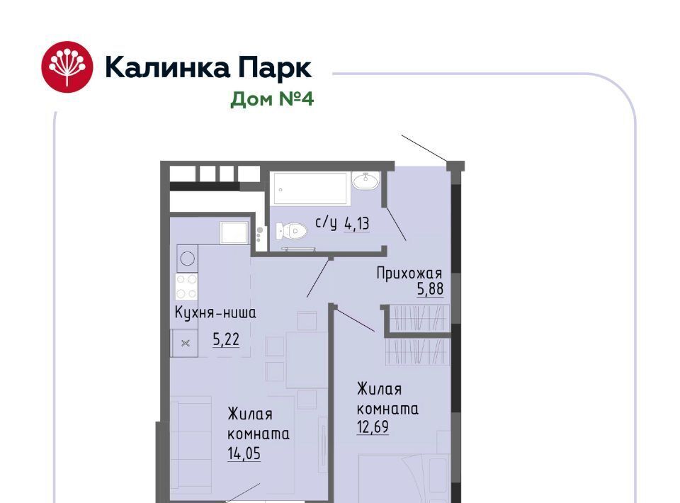 квартира г Ижевск р-н Индустриальный снт Восток-3 90 фото 1