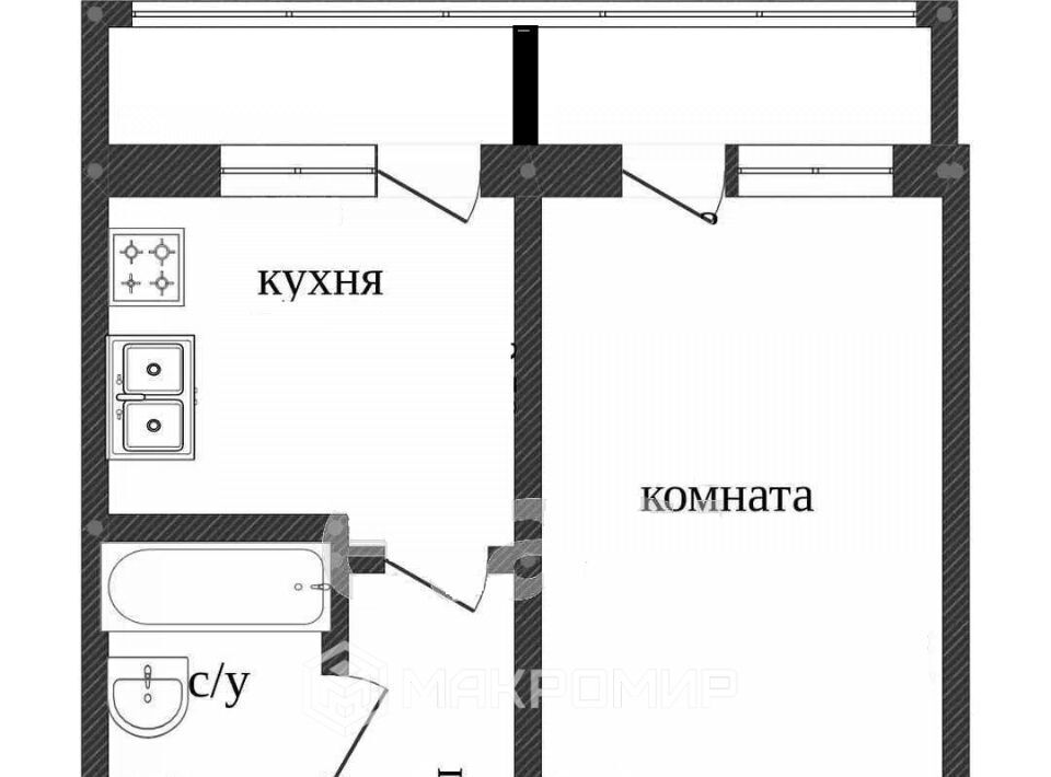 квартира г Сургут 15-16-й микрорайон пр-кт Мира 32/2 фото 2